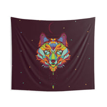Load image into Gallery viewer, Wolf Mandala Indoor Wall Tapestries