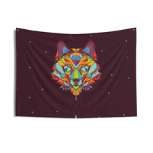 Load image into Gallery viewer, Wolf Mandala Indoor Wall Tapestries