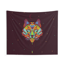 Load image into Gallery viewer, Wolf Mandala Indoor Wall Tapestries